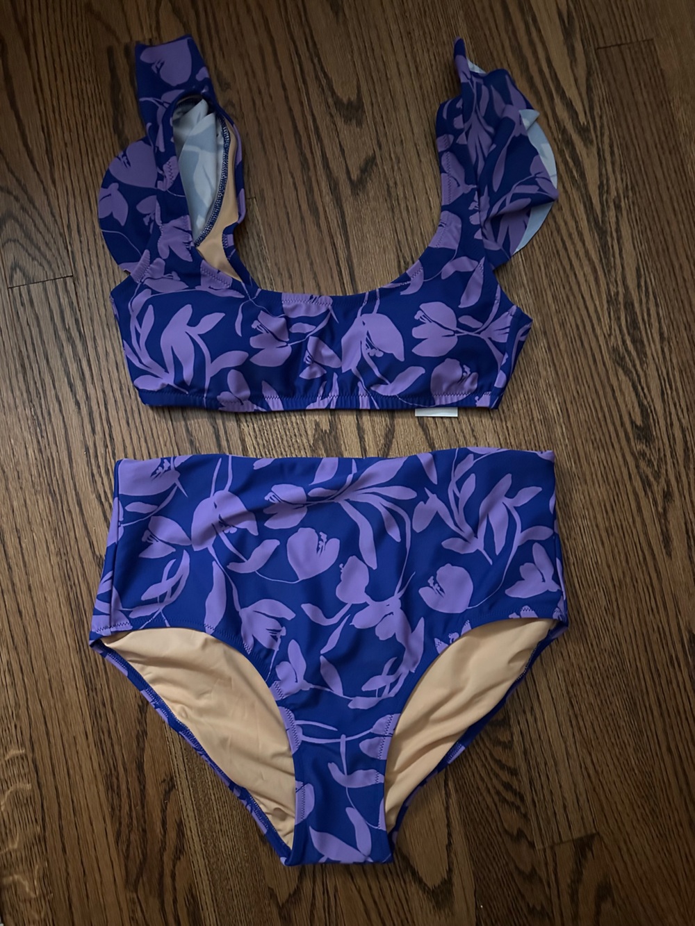 J. Crew Squareneck Bikini Top and High Waisted Bottoms